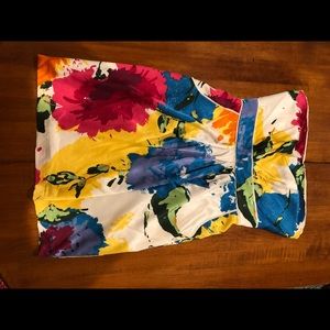 Water color Rampage Strapless Dress